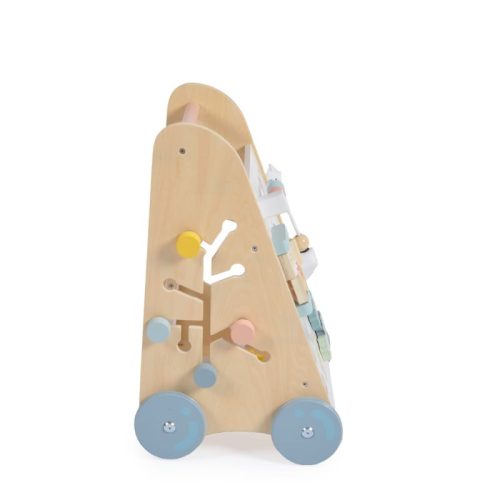 Moni Toys fa járássegítő 45 cm – stabil tolható járássegítő babáknak