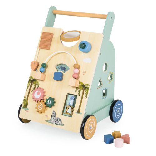 Moni Toys Lala pasztell fa járássegítő – 9 az 1-ben fejlesztő bébijárás tanuló játék