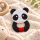 AKUKU szilikon rágóka – Panda