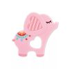 Baby Care szilikon rágóka – Elephant Lucky Pink