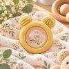 Lorelli Maci szilikon és bükkfa rágóka – Yellow