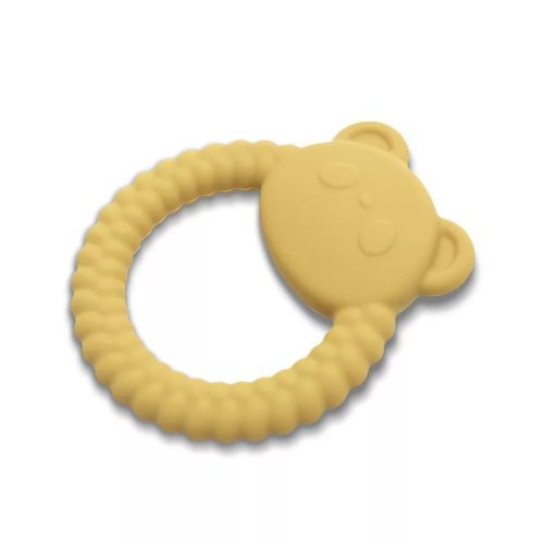 Lorelli Panda természetes szilikon rágóka – Yellow