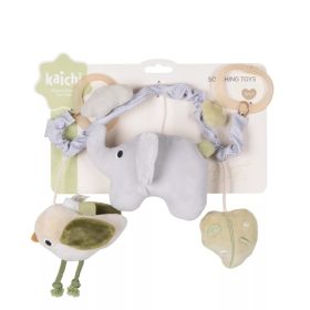 Kaichi Elephant plüss babajáték babakocsira és kiságyra