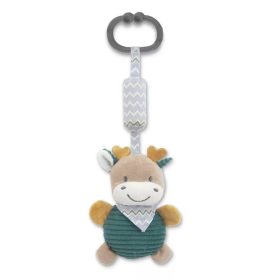   Lorelli Toys Campanula plüss babakocsi játék – kék szarvas, csörgővel