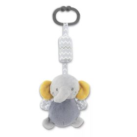   Lorelli Toys Campanula plüss babakocsi játék – szürke elefánt, csörgővel