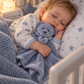Lorelli Toys Teddy Bear szundikendő – grey színben