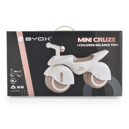 BYOX MINI CRUZE futóbicikli és ráülős kismotor – zenélő, óriás kerekekkel, rózsaszín