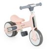 BYOX Learn to Ride 2 az 1-ben mini futóbicikli és 3 kerekű tricikli – összecsukható, pink, első lámpával
