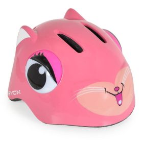   BYOX KATI biciklis sisak 48–54 cm – lányos pink, LED világítással