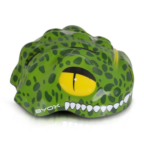 BYOX KATI biciklis sisak 48–54 cm – zöld, LED világítással