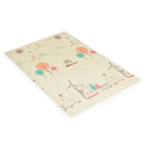 Moni Toys nagy méretű szivacs játszószőnyeg babáknak – erdei állatkák, 120x180 cm