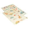 Moni Toys nagy méretű szivacs játszószőnyeg babáknak – színes állatkák, 120x180 cm