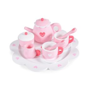   Moni Toys fa teás készlet 12 db – szerepjáték teázó szett gyerekeknek
