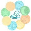 MOCHTOYS érzékszervi fejlesztő kerek tapilapok - pasztell