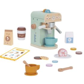  TOOKY Toy fa kávéfőző pasztell – szerepjáték kávés készlet gyerekeknek