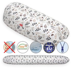   Scamp szoptatós relax párna – barna levelek kismamapárna