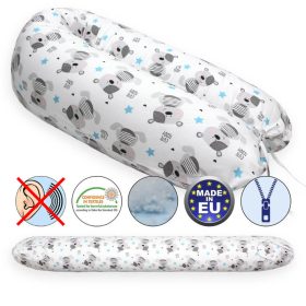 Szoptatós relax párna – kék csillagos macis
