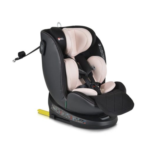 Cangaroo Castor i-Size autósülés 40–150 cm – hangjelzéssel, púder