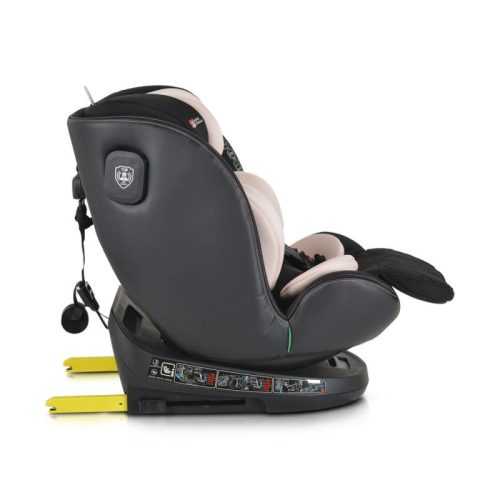Cangaroo Castor i-Size autósülés 40–150 cm – hangjelzéssel, púder