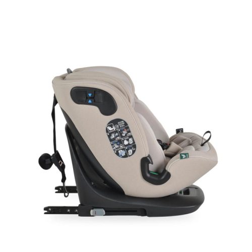 Cangaroo GTS prémium autósülés 40–150 cm – SPS, 360°-ban forgatható, bézs