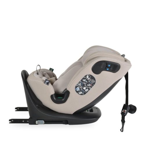 Cangaroo GTS prémium autósülés 40–150 cm – SPS, 360°-ban forgatható, bézs