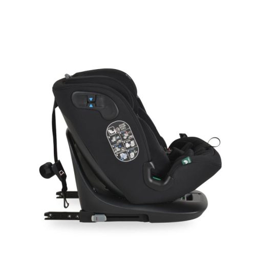 Cangaroo GTS prémium autósülés 40–150 cm – SPS, 360°-ban forgatható, fekete