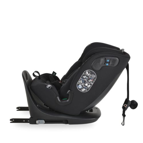 Cangaroo GTS prémium autósülés 40–150 cm – SPS, 360°-ban forgatható, fekete