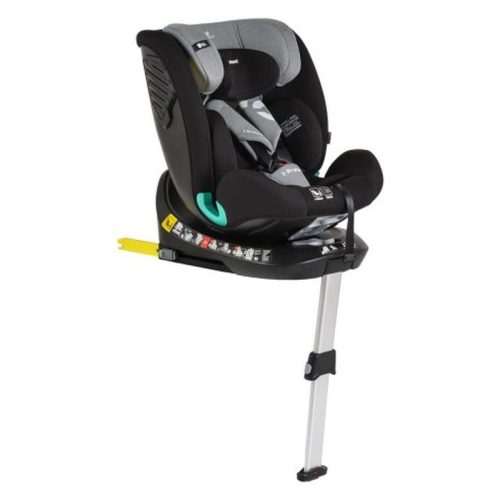 Cangaroo i-PROTECT autósülés 40–150 cm – támasztólábbal, 360°-ban forgatható, Steel/szürke
