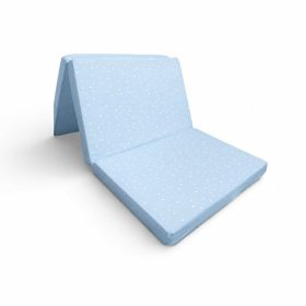   Lorelli Classic összehajtható utazóágy matrac 60×120×5 cm – kék, csillagos