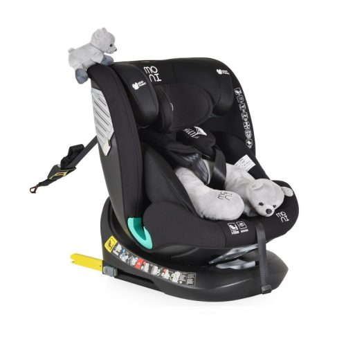 Moni Serengeti I-Size autósülés 40-150cm 360 fokban forgatható - Fekete