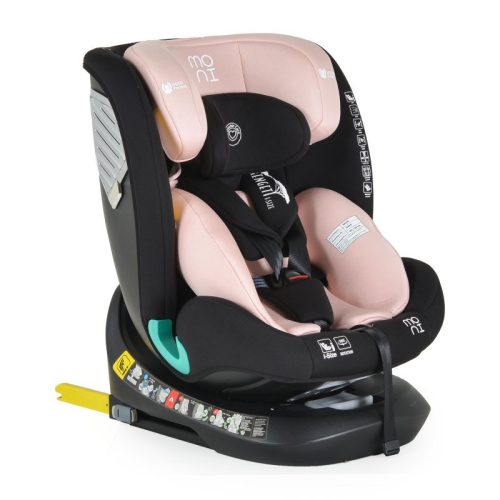 Moni Serengeti I-Size autósülés 40-150cm 360 fokban forgatható - Pink